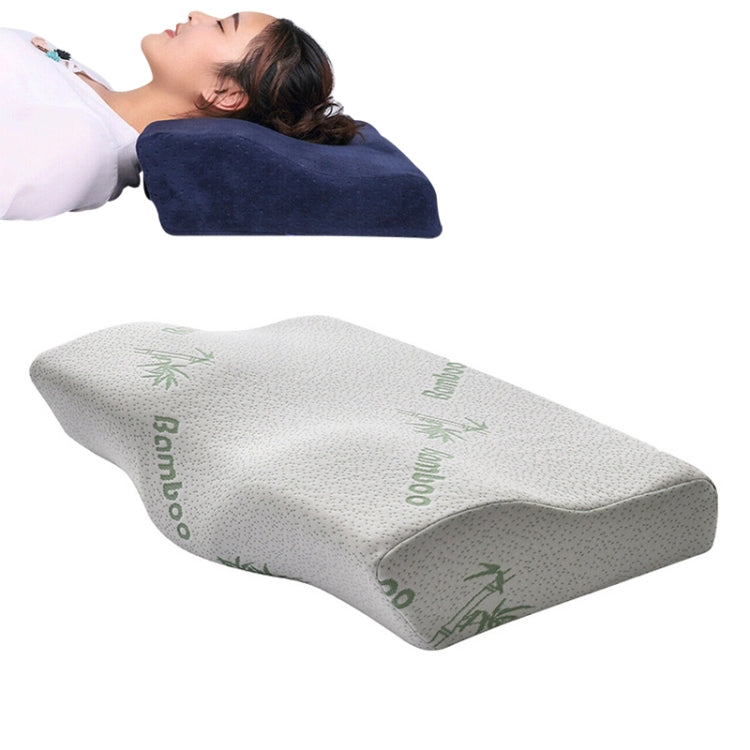 Almofada de Espuma de Memória em Forma de Borboleta Almofada para Pescoço de Recuperação Lenta Almofada Cervical de Cuidados de Saúde, 50x30x10x6cm, 62x34x12x6cm