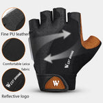 Luvas para motociclista WEST BIKING YP0211196, dedo curto, absorção de choque, antiderrapantes, equipamento de condução, S, M, L, XL