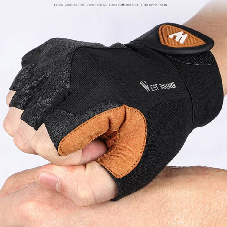 Luvas para motociclista WEST BIKING YP0211196, dedo curto, absorção de choque, antiderrapantes, equipamento de condução, S, M, L, XL
