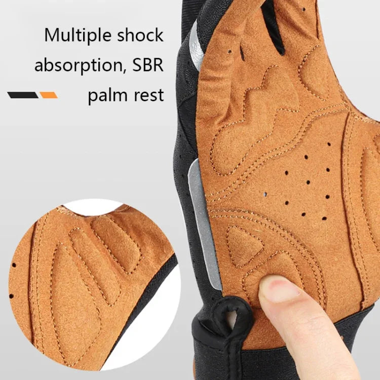 Luvas para motociclista WEST BIKING YP0211197, dedo completo, absorção de choque, antiderrapantes, equipamento de condução, S, M, L, XL