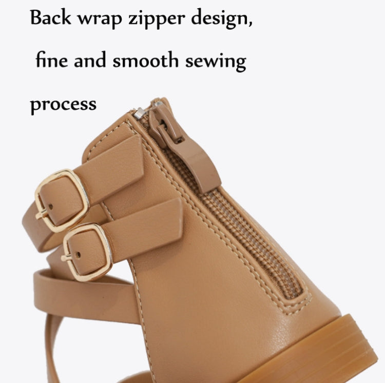Sandálias de Verão para Senhora com Tiras Cruzadas Estilo Romano Sapatos Retro de Salto Baixo, 36, 37, 38, 39, 40, 41, 42