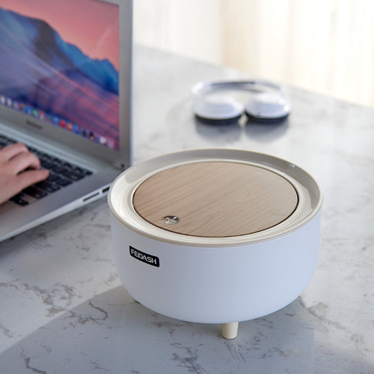 Mini Contentor de Lixo de Secretária, Simples, Balde de Armazenamento Estilo Grunge para Estudantes, Para Dormitório, Mesa de Cabeceira, Cartucho Redondo para Lixo