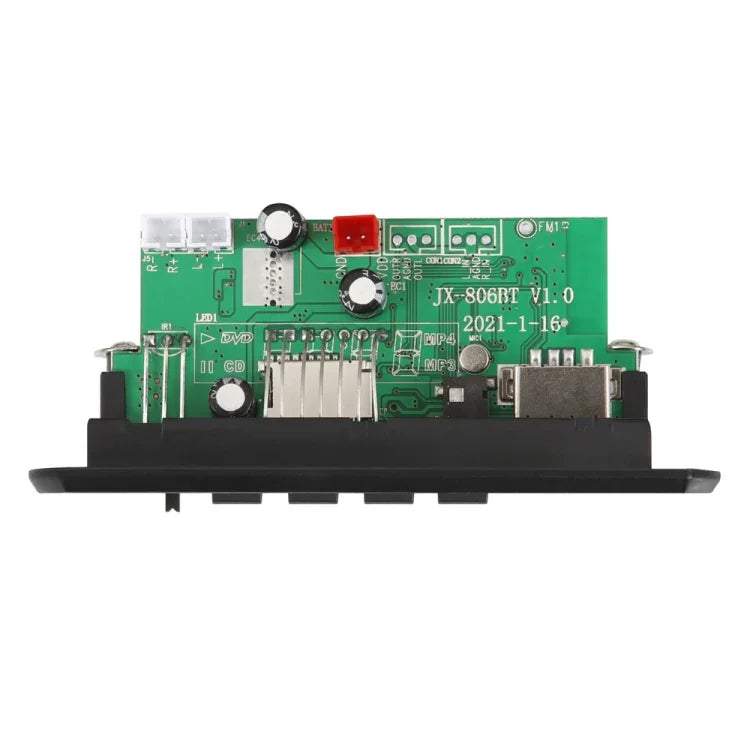 Placa de Decodificação MP3 com Amplificador de Potência e Pasta 12V com Placa Principal de Gravação de Chamadas com Bluetooth, Placa de Decodificação MP3