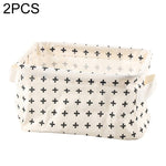 2 PCS Cesto de Armazenamento de Secretária em Tela para Diversos Itens com Alça, Cruz, Estrela, Árvore, Ponto Preto