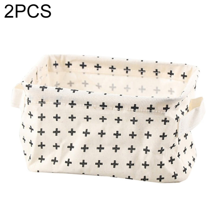 2 PCS Cesto de Armazenamento de Secretária em Tela para Diversos Itens com Alça, Cruz, Estrela, Árvore, Ponto Preto