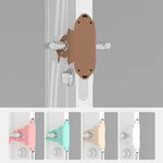 Trava Silenciosa para Porta de Quarto com Urso de Desenho Animado, Almofada de Proteção Anti-Colisão, Verde, Rosa, Café, Damasco, Branco