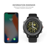 NX02 Smartwatch Desportivo IP67 à Prova de Água Suporte Rastreador de Calorias Pedómetro Smartwatch Cronómetro Lembrete de Chamadas e SMS