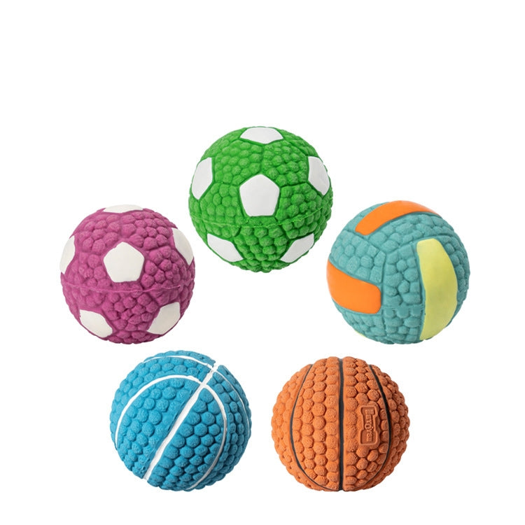 Brinquedo para Cão Bola de Látex com Som para Mordida Brinquedos para Animais, Bola de Voleibol Grande, Bola de Ténis Grande, Rugby Grande