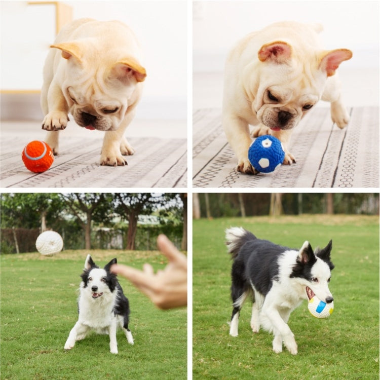 Brinquedo para Cão Bola de Látex com Som para Mordida Brinquedos para Animais, Bola de Voleibol Grande, Bola de Ténis Grande, Rugby Grande