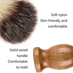 B3004 Conjunto de 3 Peças Ferramentas de Estilo Masculino Escova de Barba de Nylon Suporte Tigela de Espuma