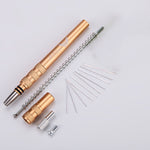 MM VWAN Magic Hairdressing Eyebrow Trimming Engraving Pen Scoring Stainless Steel Razor, Golden, Red, Silver, Blue