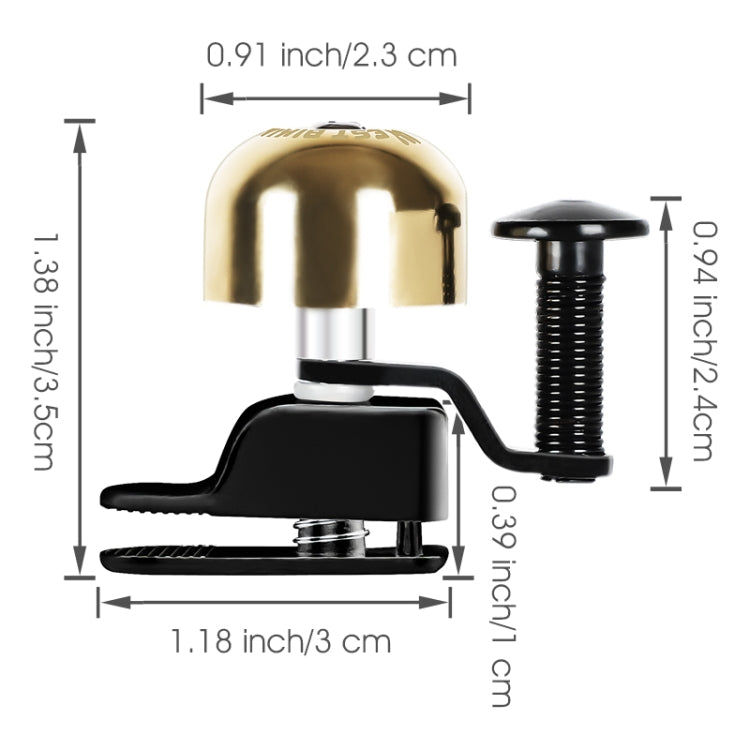 Campainha para Bicicleta West Biking Anel Super Dedicado para Bicicleta de Estrada, Campainha West Biking Vermelha, Campainha West Biking Cobre