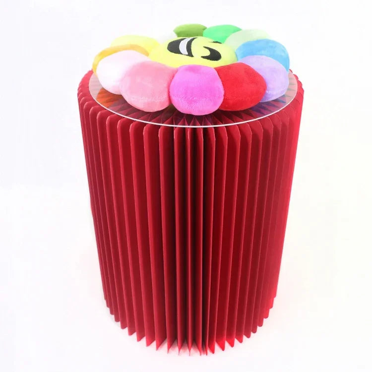 Banco Dobrável Curto SH-236, Banco Multifuncional Conveniente para Casa, Castanho, Branco, Vermelho, Preto, Rosa, Roxo, Verde, Azul, Amarelo, Laranja