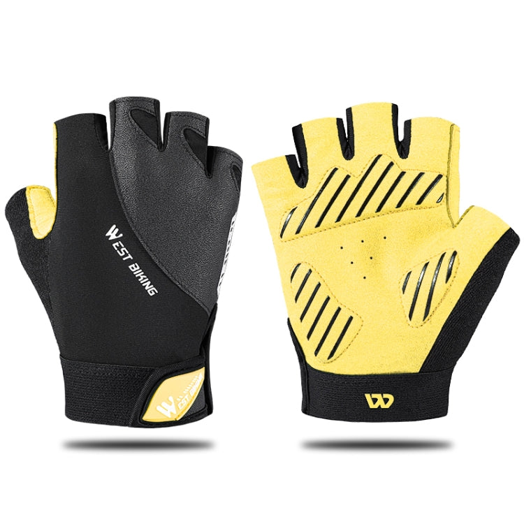 Luvas para ciclismo em montanha WEST BIKING YP0211210, dedo curto, respiráveis e antiderrapantes, equipamento de condução, M, L, XL