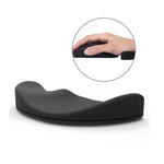 Descanso de Pulso em Silicone para Rato, Apoio para Palma Móvel, Descanso de Mão para Escritório, Versão para Mão Direita, Preto Mão Direita