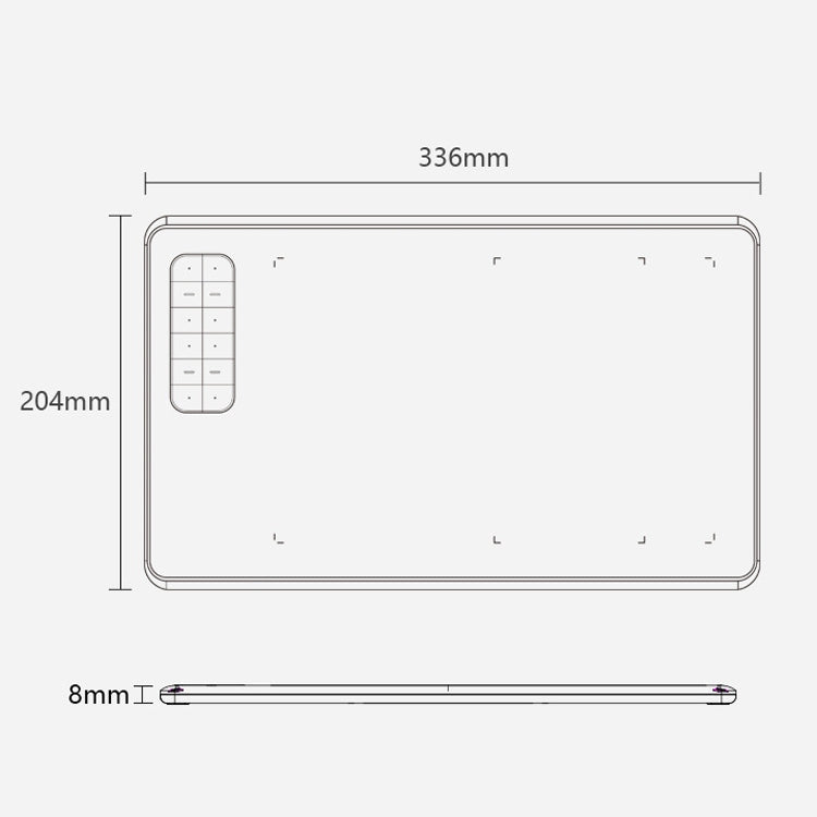 10Moons  G12 Digital Board Can Be Connected To Mobile Phone Hand Drawn Board Computer Painting Board Network Class Input Panel, G12