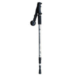 JUNGLELEOPARD Bastão de Trekking de Liga de Alumínio com Punho Reto de Três Secções, Muletas Multifuncionais para Caminhada, Vermelho#66-135cm, Azul#66-135cm, Preto#66-135cm, Prateado Branco#66-135cm
