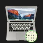 3 autocolantes luminosos para teclado para computador portátil e de secretária, autocolantes para teclado em inglês, árabe, russo com letras pretas, inglês, italiano, alemão, espanhol, japonês, francês, coreano, hebraico, tailandês