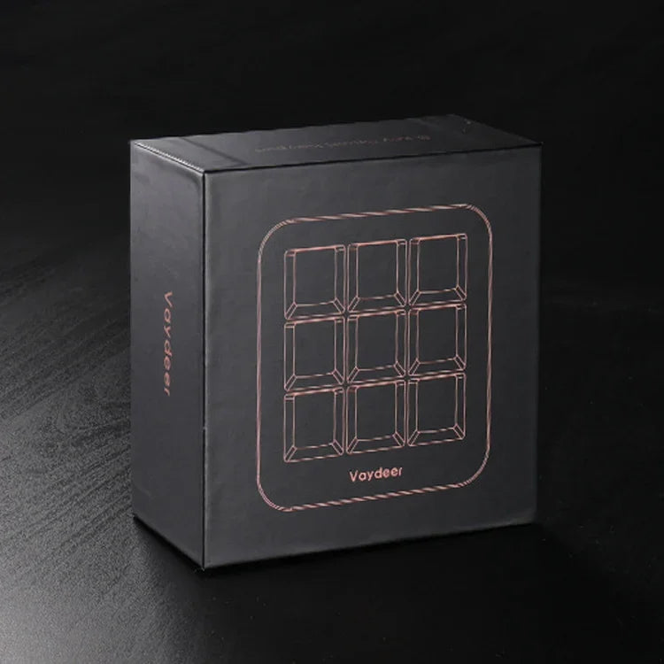 Vaydeer JP1011 Teclado Mecânico Mini Portátil com 9 Teclas Personalizado, Comprimento do Cabo: 1m