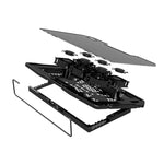 Base para portátil NUOXI H9 com suporte para ventoinha, 6 ventoinhas, preto