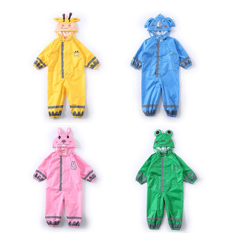 Capa de Chuva Infantil de Uma Peça para Rapazes e Raparigas Poncho Leve com Capuz, S, L, M