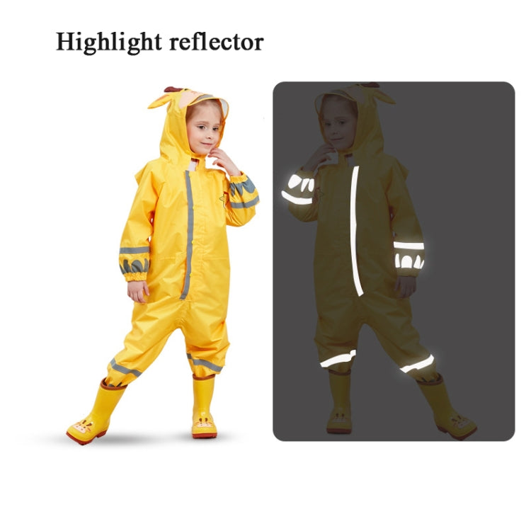 Capa de Chuva Infantil de Uma Peça para Rapazes e Raparigas Poncho Leve com Capuz, S, L, M