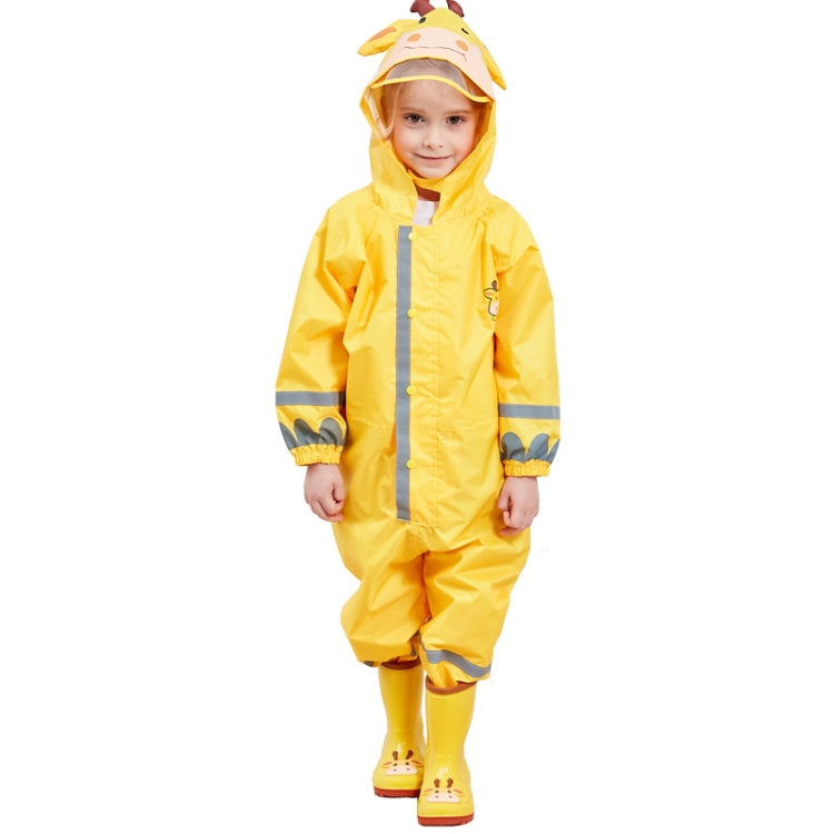 Capa de Chuva Infantil de Uma Peça para Rapazes e Raparigas Poncho Leve com Capuz, S, L, M