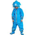 Capa de Chuva Infantil de Uma Peça para Rapazes e Raparigas Poncho Leve com Capuz, S, L, M