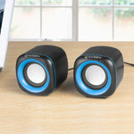 YEEZE A1 Multimedia USB2.0 Desktop Speaker Mini Computer Notebook Speaker, White Blue, White Green, White Purple, White Orange, Black Blue, Black Green, Black Purple, Black Prange, Electroplated Black Gold, Electroplated White, Electroplated Black     ...