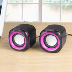 YEEZE A1 Multimedia USB2.0 Desktop Speaker Mini Computer Notebook Speaker, White Blue, White Green, White Purple, White Orange, Black Blue, Black Green, Black Purple, Black Prange, Electroplated Black Gold, Electroplated White, Electroplated Black     ...