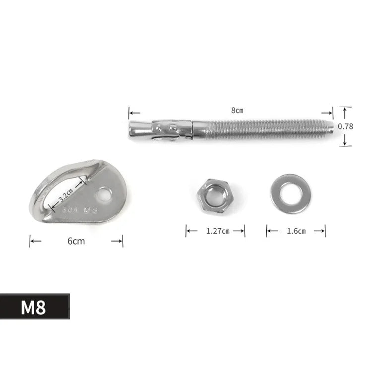 Pregos expansivos XINDA Rock Bullet para escalada em rocha, prego de aço inoxidável para pendurar tablet, prego de escalada M8, prego de escalada M10