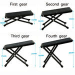 Pedais para Guitarra Clássica Folk, Almofadas Dobráveis de Pé com 4 Velocidades