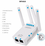 PIX-LINK LV-WR09 Extensor de Alcance WiFi 300Mbps Repetidor Mini Roteador, Ficha US, Ficha EU, Ficha UK, Ficha AU