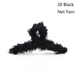 Presilha de Cabelo de Primavera em Material de Resina, Cor: 25 Amarelo Fio de Rede, 20 Preto Fio de Rede, 21 Rosa Fio de Rede, 22 Azul Lago Fio de Rede, 23 Roxo Claro Fio de Rede