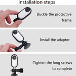 Sunnylife IST-Q9439 para Suporte de Montagem Insta360 GO, Adaptador de Estrutura para Câmara, Clipe para Mochila, Tripé