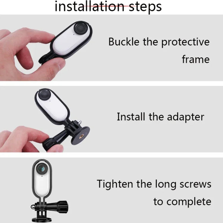 Sunnylife IST-Q9439 para Suporte de Montagem Insta360 GO, Adaptador de Estrutura para Câmara, Clipe para Mochila, Tripé