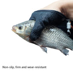 1 par de luvas de látex antiderrapantes para pesca, resistentes a perfurações e impermeáveis, especificação: esquerda+direita, esquerda+direita+fechos magnéticos
