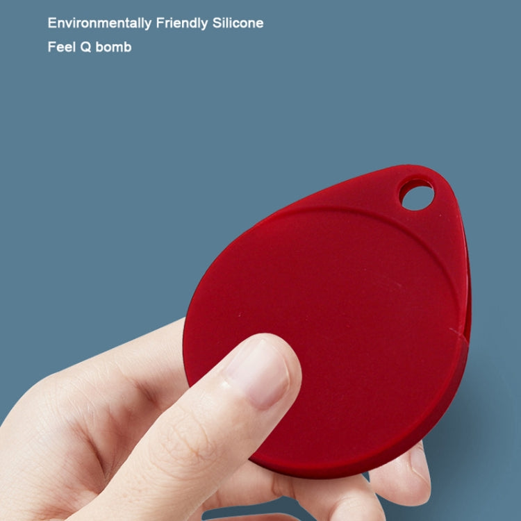 2 Unidades de Capa Protetora em Silicone Anti-impacto e Anti-riscos em Forma de Gota com Mosquetão para AirTag 2ª Geração / AirTag 1ª Geração