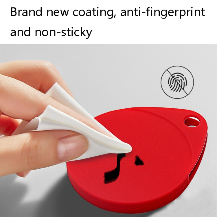 2 Unidades de Capa Protetora em Silicone Anti-impacto e Anti-riscos em Forma de Gota com Mosquetão para AirTag 2ª Geração / AirTag 1ª Geração
