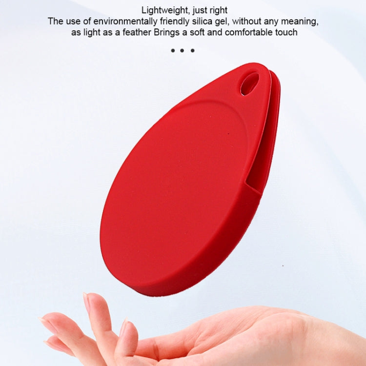 2 Unidades de Capa Protetora em Silicone Anti-impacto e Anti-riscos em Forma de Gota com Mosquetão para AirTag 2ª Geração / AirTag 1ª Geração
