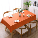 Toalha de Mesa Descartável PVC de Cor Sólida Impermeável, Resistente a Óleo e Escaldões, 140x140cm, 140x180cm, 140x220cm