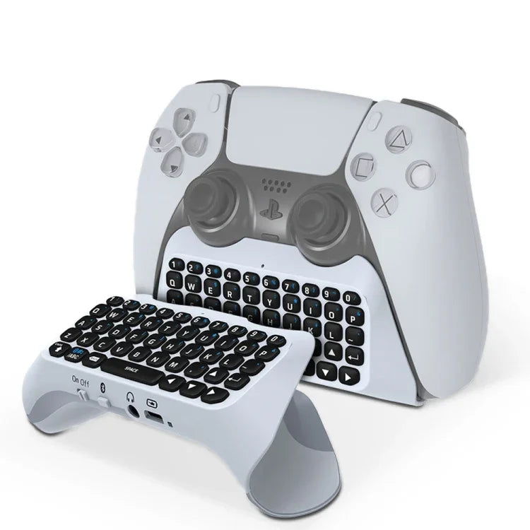 Teclado Sem Fios Bluetooth JYS-P5121 com Comando, Pode Conversar por Voz, Teclado Externo Adequado para PS5, JYS-P5121