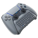 Teclado Bluetooth Sem Fios JYS-P5121 com Teclas de Chat de Voz, Teclado Externo Adequado para PS5, Nota: Sem Pegas, JYS-P5121 (Cinza)