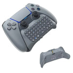 Teclado Bluetooth Sem Fios JYS-P5121 com Teclas de Chat de Voz, Teclado Externo Adequado para PS5, Nota: Sem Pegas, JYS-P5121 (Cinza)