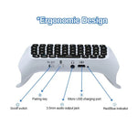 Teclado Bluetooth Sem Fios JYS-P5121 com Teclas de Chat de Voz, Teclado Externo Adequado para PS5, Nota: Sem Pegas, JYS-P5121 (Cinza)