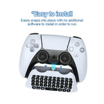 Teclado Sem Fios Bluetooth JYS-P5121 com Comando, Pode Conversar por Voz, Teclado Externo Adequado para PS5, JYS-P5121