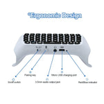 Teclado Sem Fios Bluetooth JYS-P5121 com Comando, Pode Conversar por Voz, Teclado Externo Adequado para PS5, JYS-P5121