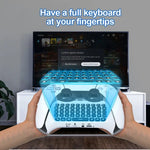 Teclado Sem Fios Bluetooth JYS-P5121 com Comando, Pode Conversar por Voz, Teclado Externo Adequado para PS5, JYS-P5121