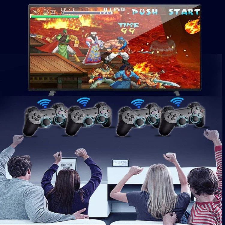 Máquina de Jogos Arcade Mini para TV com HDMI Sem Fios M8 com 2 GamePads, M8 32G (Sem Fios), M8 64G (Sem Fios)