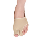 Two Toes Split Toe Guard Foot Cover Toe Separation Thumb Varus Correction Foot Cover,Style:, Outer Leakage Complexion S (35-40), Outer Leakage Complexion L (40-45), Inner Package Complexion S (35-40), Inner Package Complexion L (40-45)